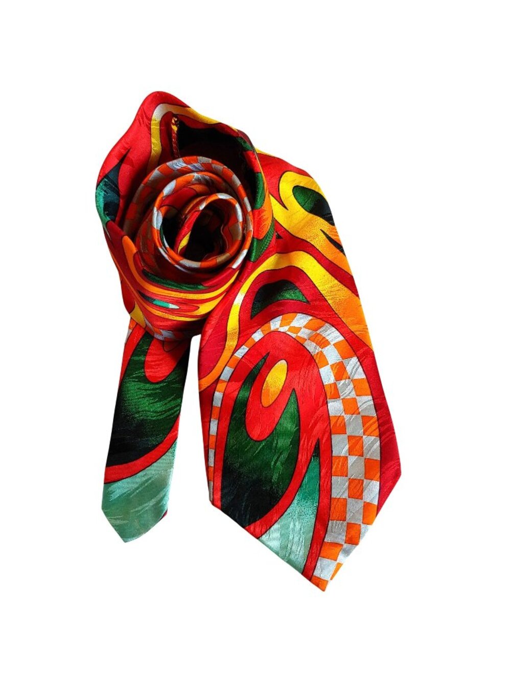 Rush Limbaugh No Boundaries Collection Silk Tie Abstract Memphis Style Retro Art